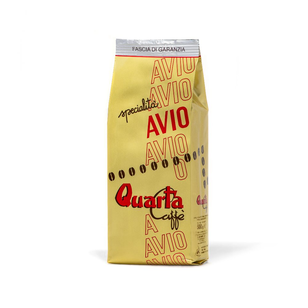 Italienische Espressobohnen Avio Oro von Quarta in 500g Verpackung